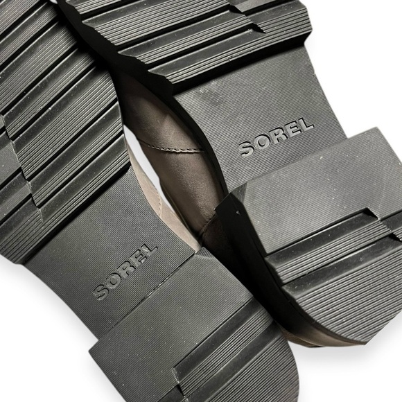 🌻Sorel Gray Emelie™ II Waterproof Full Grain Leather Ankle Boot Women's Size 7 - Picture 11 of 12